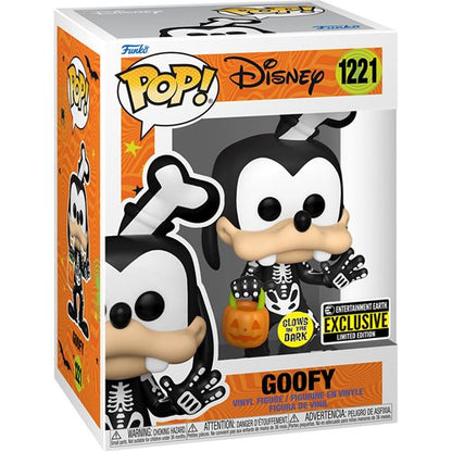 Disney Skeleton Goofy Glow-in-the-Dark Pop! Vinyl Figure 1221 - The Mouse Merch Box